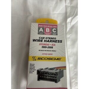 Scosche HY03-WM1 Stereo Wire Harness Hyundai Kia Accent Elantra 1999-2008
